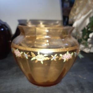 Vintage carnival glass vase